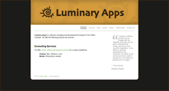 Desktop Screenshot of luminaryapps.com