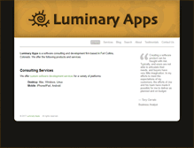 Tablet Screenshot of luminaryapps.com